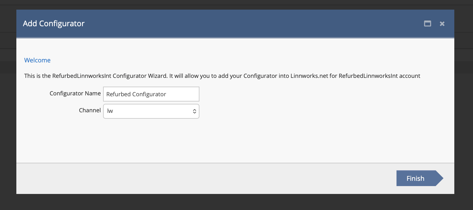 Creating a new Listing Configurator for Refurbed in Linnworks
